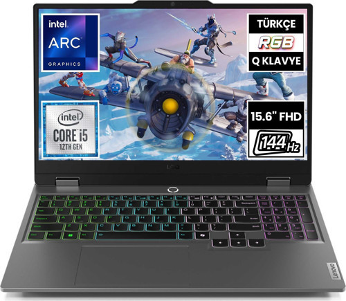 LOQ 15IAX9I 83FQ000UTR i5-12450HX 16 GB 512 GB SSD Arc A530M 15.6" Full HD Notebook