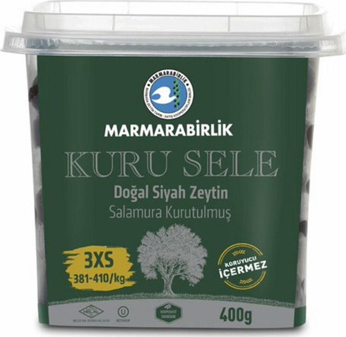 Kuru Sele Siyah Zeytin 400 Gr