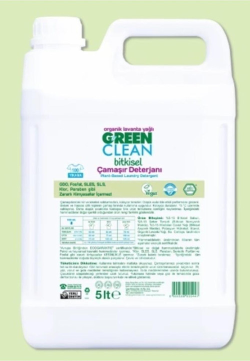 Bitkisel Çamaşır Deterjanı Organik Lavanta Yağlı (5000 Ml) Depo-e