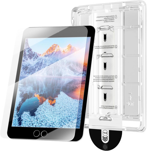 Apple iPad 9. Nesil 10.2 Inc Kolay Uygulama Aparatlı Magic Temperli Cam Ekran Koruyucu A2602
