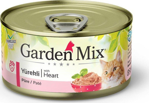 Kıyılmış Yürekli Tahılsız Konserve Kedi Maması 85G 12 Adet