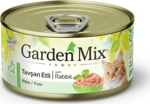 Neo Pet Market Kıyılmış Tavşan Etli Tahılsız Konserve Kedi Maması 85G X 12 Adet