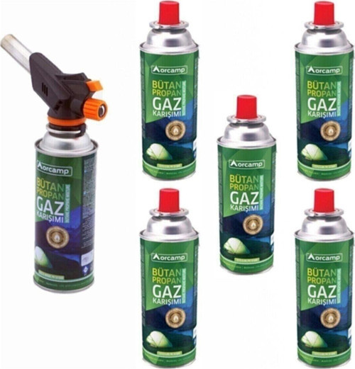 Orgaz Cx-500-227 Çakmaklı Pürmüz + 6'lı Gaz Kartuşu