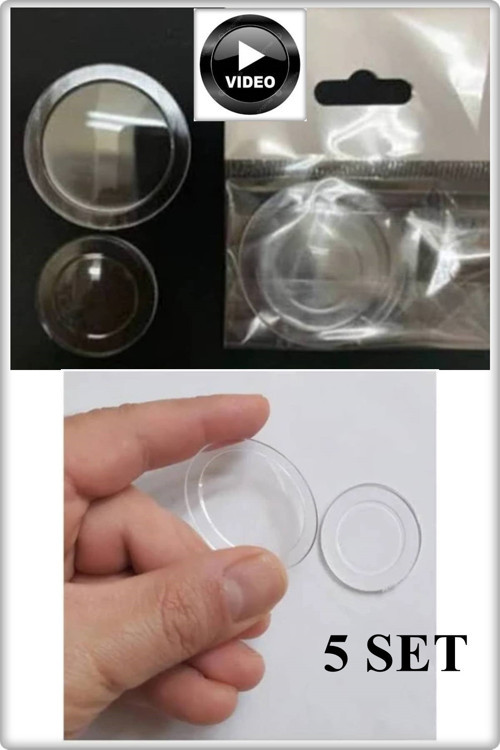 Optik Teleskop Mercek Deney Seti Plastik 30 mm-13 mm 2'Li 5 Set