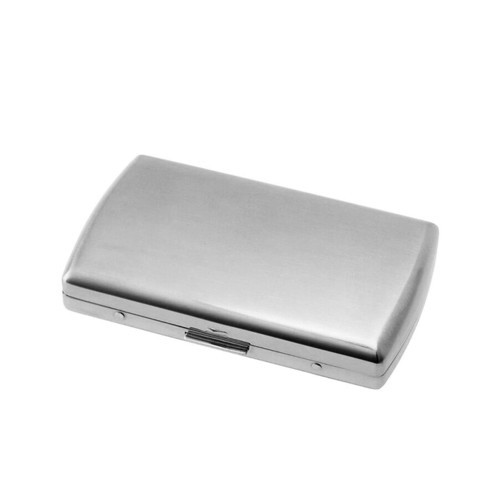 Venus Metal Kısa Sigara Tabakası Krom Satin 12li