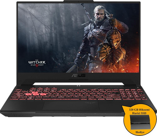 Tuf Gamıng A15 R9-8945HS 32GB Ddr5 1TB SSD 8gb RTX4070 Dos LP125 Zi738 +320GB Hiksemi SSD