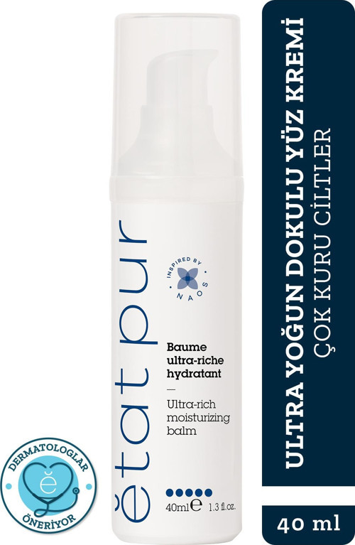 Ultra Rich Moisturizing Balm Ultra Yoğun Dokulu Yüz Nemlendirici Bakım Kremi 40 ml Çok Kuru Cilt