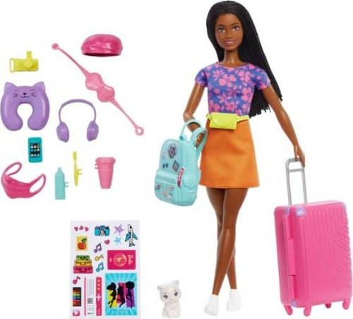 Mattel HGX55 Barbie Brooklyn Seyahatte Bebeği ve Aksesuarları