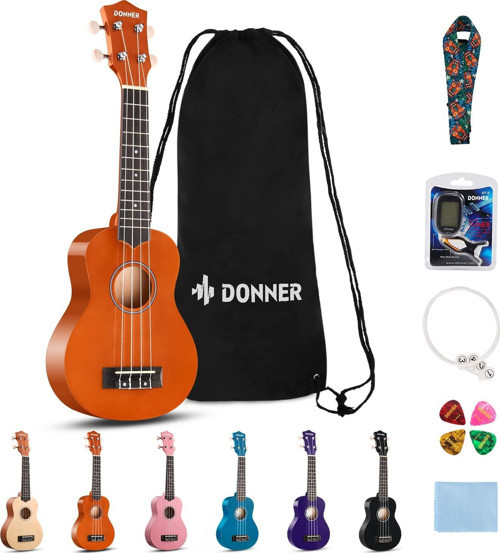 DUS-10M Soprano Ukulele Seti (Maun)