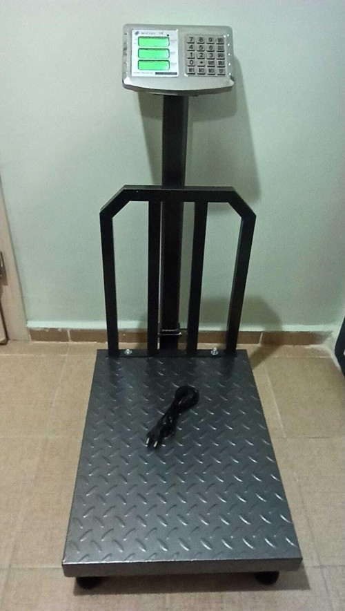 700 Kg Elektronik Terazi - 45X60 cm Kefe - Katlanır Boyunlu Kantar - Sağlam Şase