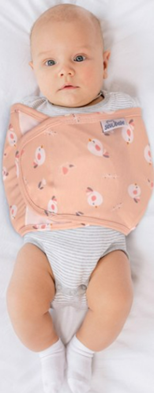 504.194 Bebe Kundak Kemer 0-3 Ay Neşeli Kuş Desen