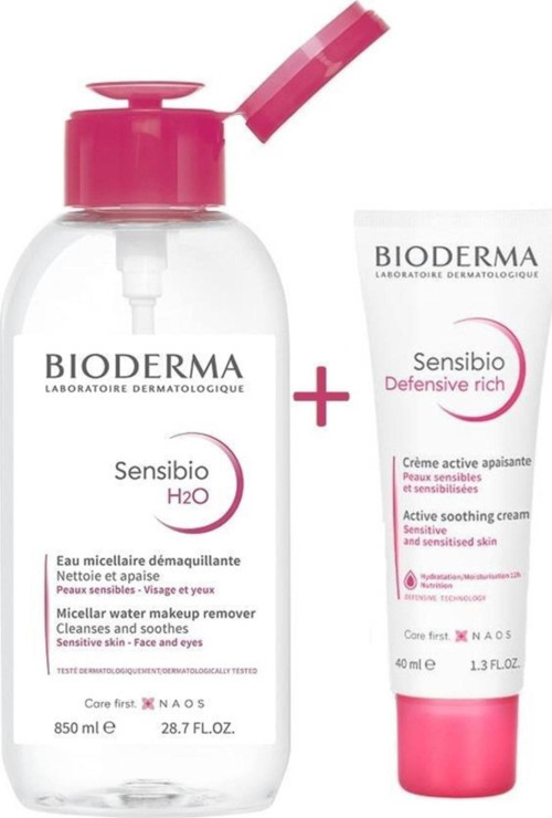 Sensibio H2o 850 ml - Sensibio Defensive Rich Cream 40 ml
