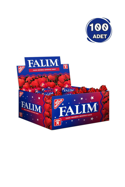 Falım Çilek Aromalı Şekersiz Sakız Tekli 1.4G - 1 Adet