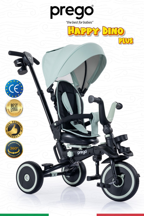 Happy Dino Plus 360° Dönebilen Koltuklu Tamamen Katlanabilir Çocuk Bisikleti