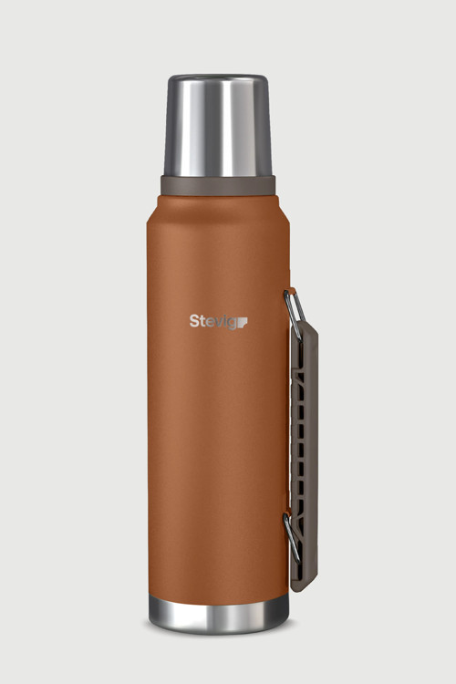 STEVIG 1 CAMPER KLASİK KULPLU SIZDIRMAZ ÇELİK TERMOS 1.2 LT. AUTUMN LEAF ST-259