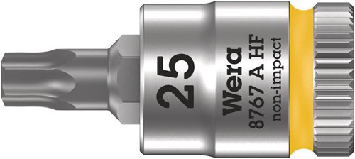 Wera 05003365001 8767 A Hf Torx Zyklop Uç, Tutma Fonksiyonlu 1/4 Inç Tahrikli, Sarı, Tx 25 X 28 Mm