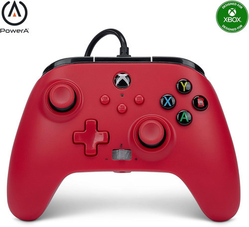 Xbox Series X|S Için Geliştirilmiş Kablolu Kumanda – Artisan Kırmızı