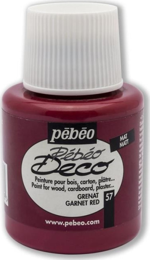 Deco Likit Akrilik Boya 110ML Şişe Granat Kırmızısı