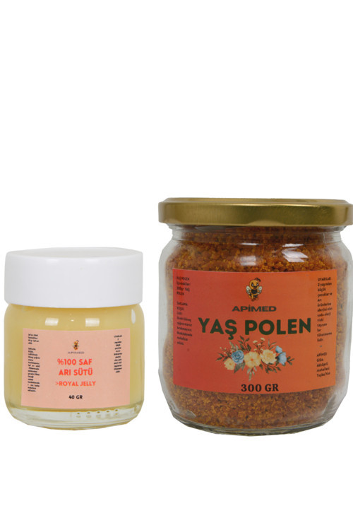 Arı Sütü (40Gr) (Plastik Kapak)+Yaş Polen (300Gr)