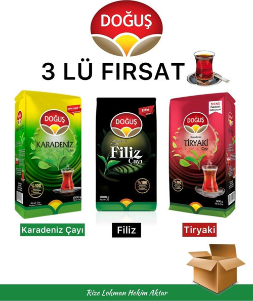 Doğuş | Karadeniz Çayı , Filiz Çayı , Tiryaki Çayı (3kg)