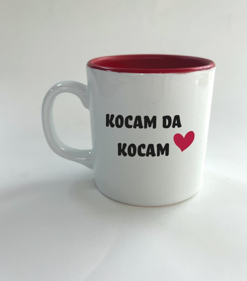 Kocam Da Kocam Baskılı Kırmızı Multi Sevgililer Günü Kupası
