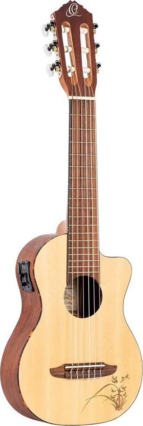 RGL5CE Elektro Klasik Travel Gitar (Laser Engraved Motif)