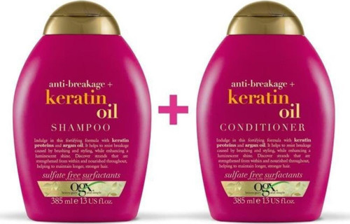 Hazarsat Kırılma Karşıtı Keratin Oil Şampuan 385 ml Ogx Kırılma Karşıtı Keratin Oil Bakım Kremi 385 ml