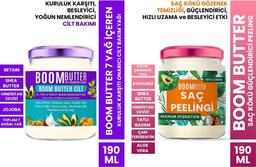 Saç-Cilt Bakım Seti (Saç Peeling 190ml- Onarıcı Cilt Bakım Yağı 190ml)