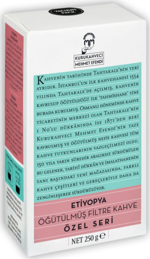 Özel Seri Etiyopya Filtre Kahve 250 gr