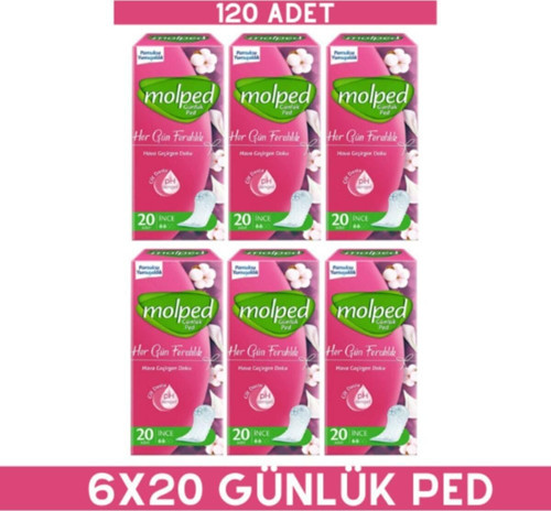 Her Gün Ferahlık 20’li Günlük Ped X6 Adet