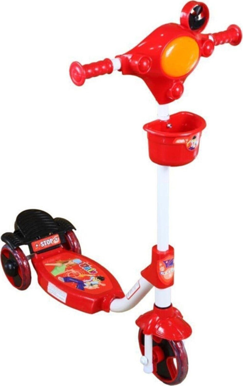 3 Tekerlekli Çocuk Scooter Frenli Kırmızı