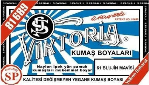 Kumaş Boyası Blujin Mavisi 2Pk+Fiske Sabitleme 1Pk