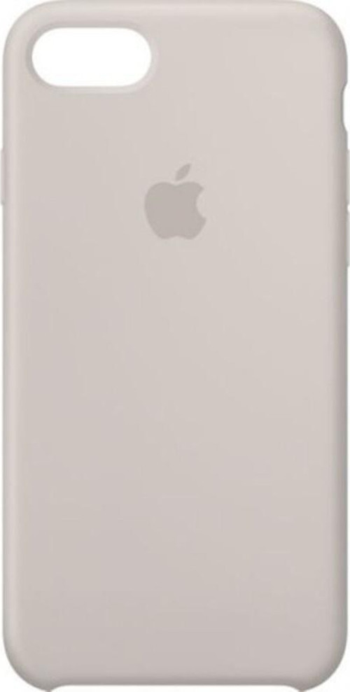 Apple iPhone 7/8 Açık Gri (Stone) Silikon Kılıf Kauçuk Arka Kapak Açık Gri
