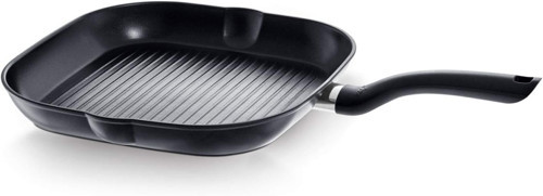 Cenit Grill Tava ( Ø 28 Cm - 2.1L ), Yapışmaz Kaplamalı Alüminyum Izgara Tava - Indüksiyon U