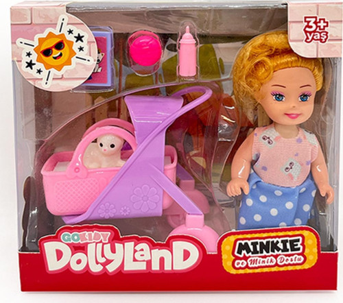 Dollyland Minkie Pet Aksesuarlı Bebek