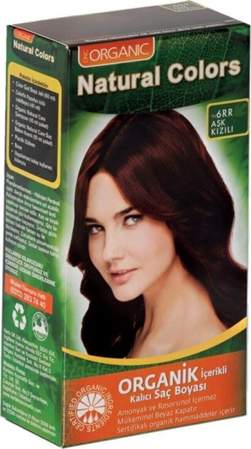 Organic Natural Colors Bitkisel Kalıcı Saç Boyası 6rr Aşk Kızlı