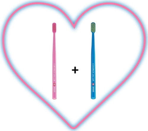CS 5460 LOVE 2 'li Pembe-Mavi Diş Fırçası