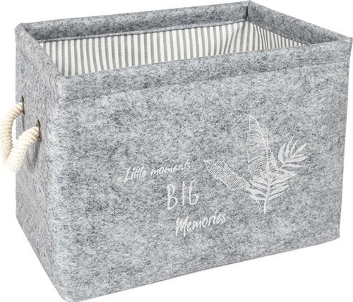 Keçe Çok Amaçlı Düzenleyici Mini Kutu Gri 25X20X18 - 103532 C1-1-152
