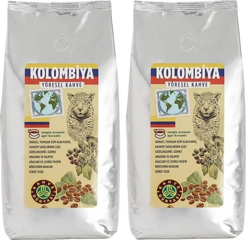 Yöresel Kolombiya Çekirdek Filtre Kahve 2x1000gr