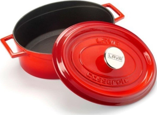 Döküm Oval Tencere Çap(Ø) 29 Cm Trendy Kırmızı