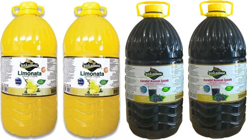 Limonata ve Karadut Aromalı İçecek 3 lt x 4 Adet