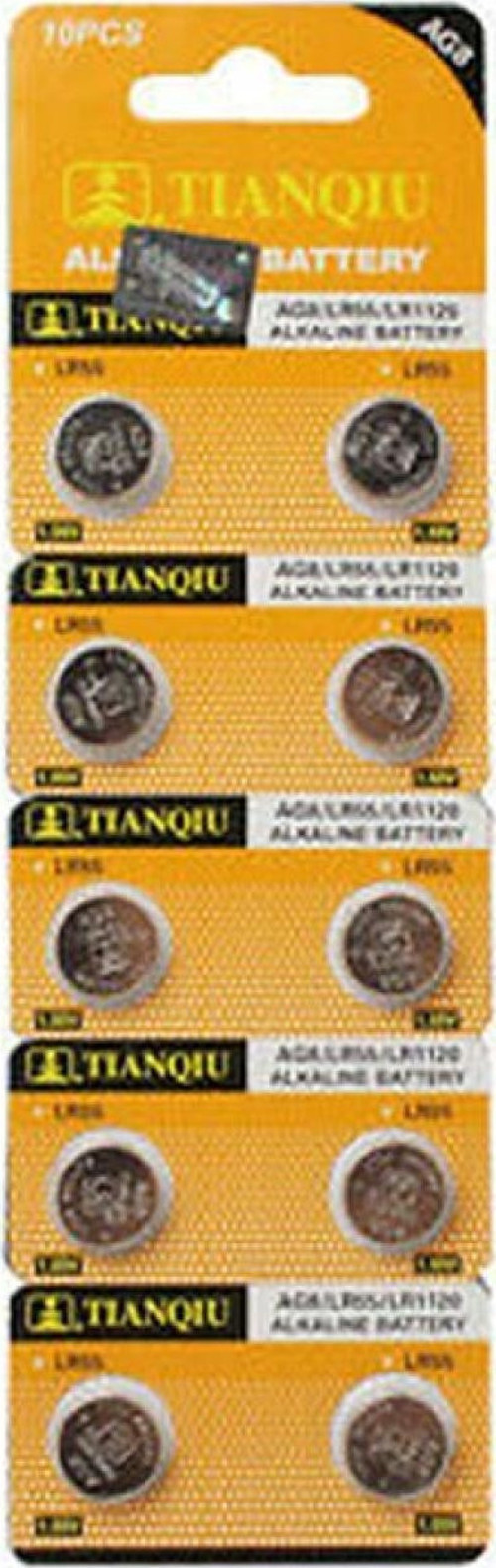 TIANQIU AG8 LR1120/391 Alkalin 10'lu Düğme Pil
