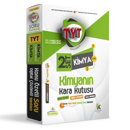2023 YKS TYT KİMYANIN Kara Kutusu 2li SET Konu Özetli Dijital Çözümlü ÖSYM Soru BANKASI PAKET SET
