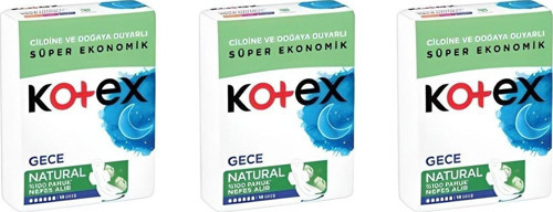 Hijyenik Ped Natural Gece 14lü X3 Adet