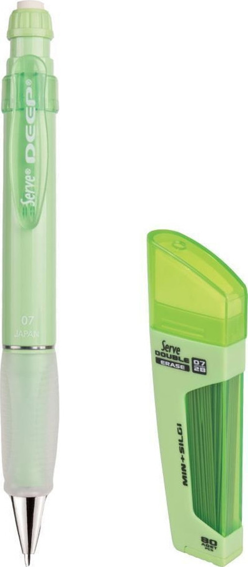 Deep 0.7 mm Mekanik Kurşun Kalem Elma Yeşili - 0.7 mm Uç & Silgi