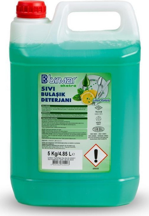 Birmar Sıvı Bulaşık Deterjanı 5 Kg.