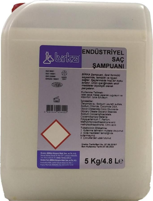Endüstriyel Saç Şampuanı 5 Kg.