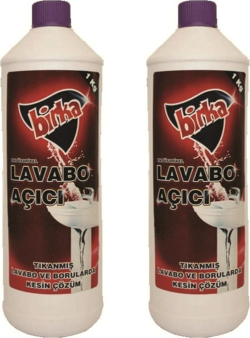 Birka Sıvı Lavabo Açıcı 1 Kg. x 2 Adet