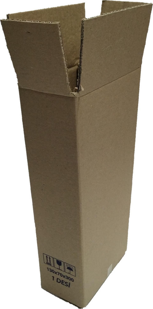 1 Desi Çift Oluklu Karton Koli 13x7x30 cm 20 Adet