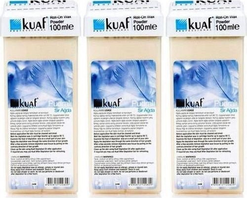 Hassas Ciltler için Pudralı Kartuş Roll-On Sir Ağda 3 x 100 ML
